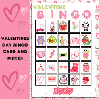 Valentines Day Printable Bingo Activity by Digital Harmony Tools