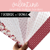 Valentine Printable Bulletin Borders