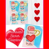 Valentine Card ~ Printable ~ Water Bottle Sticker Teacher 