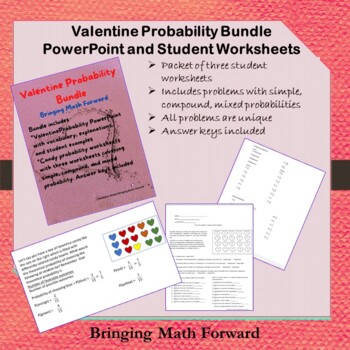 Preview of Valentine Probability Bundle (distance learning)