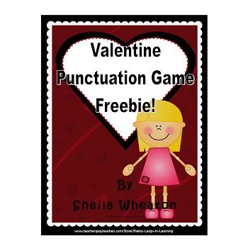 Preview of Valentine Punctuation Game FREEBIE!