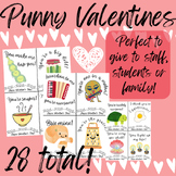 Valentine Punny Cards/Tags for Students, Staff or Family -
