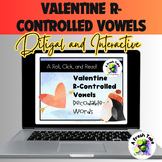 Valentine R-Controlled Words/Sentences Roll & Read | Digit