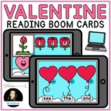 Valentines Day Reading Boom Cards CVC Words Sight Words wi