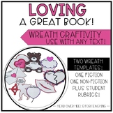Valentine Reading Wreath Craftivity | Fiction or Non-Fiction Text