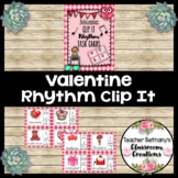 Valentine Rhythm Clip It Task Cards