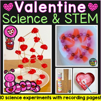 Preview of Valentine Science Experiments STEM Activities & Pages Valentine's Day Science