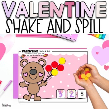 Preview of Valentine Shake and Spill Numbers 3-10 | Ways to Make Numbers to 10
