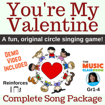 Preview of Valentine Song & Activity - Valentine Beat Passing Game