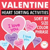 Valentine's Day Activities | Valentine's Day Sorting Hearts
