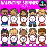 Valentine Spinners Clip Art Set {Educlips Clipart}