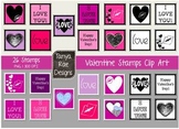 Valentine Stamps Clip Art