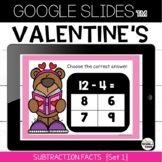Valentine Subtraction Facts Set 1 Google Slides™ {Google C