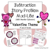 Valentine Subtraction Story Problem Mad Libs