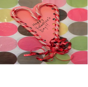 Preview of Valentine Sweet Treat Cards Made from Left Over Christmas Candy Canes