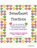 Valentine Sweetheart Fractions activity, aligned to CCS, g