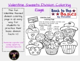 Valentine Sweets Divison Coloring Page Color by Number Division