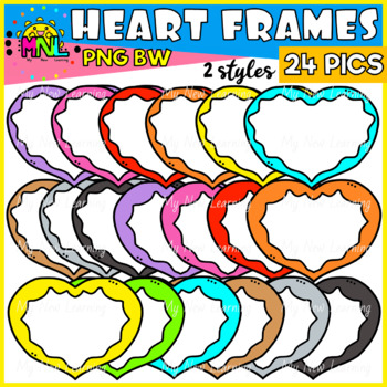 Lovely heart frame with confetti hearts By Microvector
