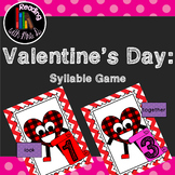 Valentine Syllable Game using Dolch list