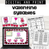 Valentines Day Syllables Print and Digital