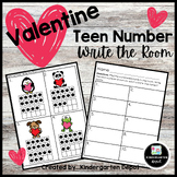 Teen Number-Write the Room Valentine's Day