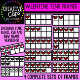 Valentine Tens Frames {Creative Clips Digital Clipart}