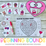Valentine Themed Beginning Sounds A to Z - Feed the Activities