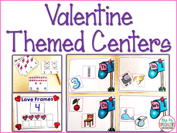 Preview of Valentine Themed Centers