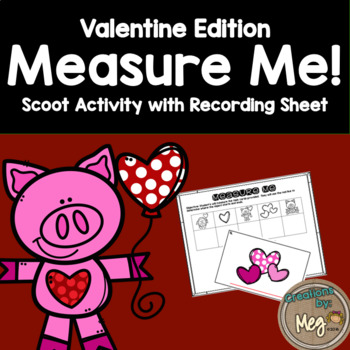 Preview of Valentine Themed: Measuring Task Cards - Standard or Non-Standard Units