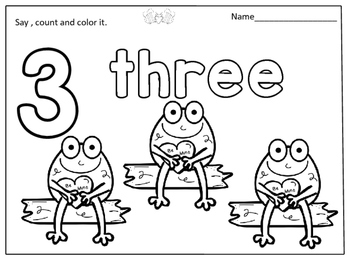 Valentine Themed Number Coloring Worksheets: by Kids' Learning Basket