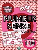 Valentine-Themed Number Sense Card Sort 1-10