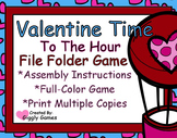 Valentine Time Hour File Folder Game