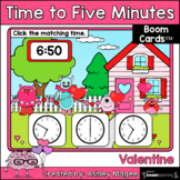 Valentine Time to Five Minutes Boom Cards - Digital Distan
