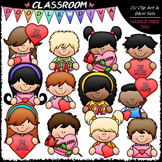 Valentine Topper Kids Clip Art - Valentine's Day Clip Art 
