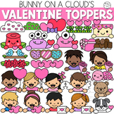Valentine Toppers Clipart by Bunny On A Cloud