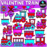 Valentine Train Clip Art Set {Educlips Clipart}