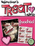 Valentine Treat Bag Labels FREEBIE