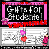 Valentine Treat Notes to Students from Teacher! (Student Gifts)