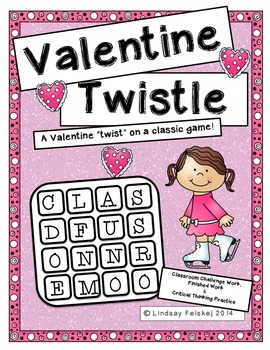 Preview of Valentine Twistle- Critical Thinking Word Game