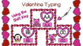 Valentine Typing - Using the Shift Key