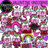Valentine Unicorns {Creative Clips Clipart}