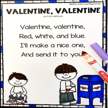 Valentine Valentine Poem By Little Learning Corner 