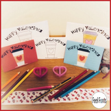Valentine Cards & Vector Coffee Cups