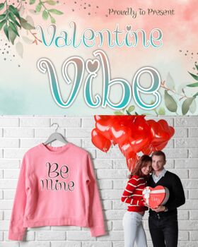 Preview of Valentine Vibes Font  For Modern Interpretation of Valentine's Day Charm