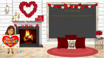 Preview of Valentine Virtual Classroom