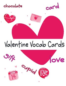 Preview of Valentine Vocab Cards
