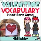 EDITABLE Valentine Vocabulary Center Game 2nd 3rd Grade