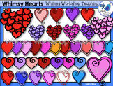 Valentine Whimsical Hearts Clip Art - Whimsy Workshop Teaching