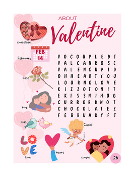 Preview of Valentine - Word Search Puzzles