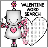 Valentine's Day Word Search for Second Grade